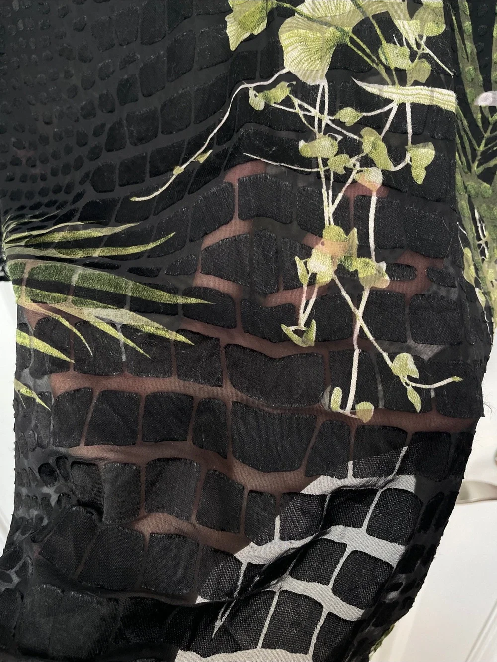 Ted baker size 3 Medium Elian lace sheer floral top